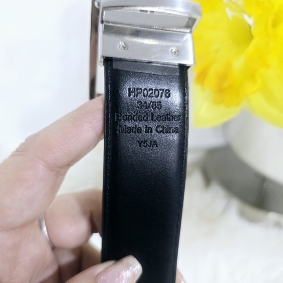 Perry Ellis black and brown belt 2 face size 34 - Picture 2 of 6